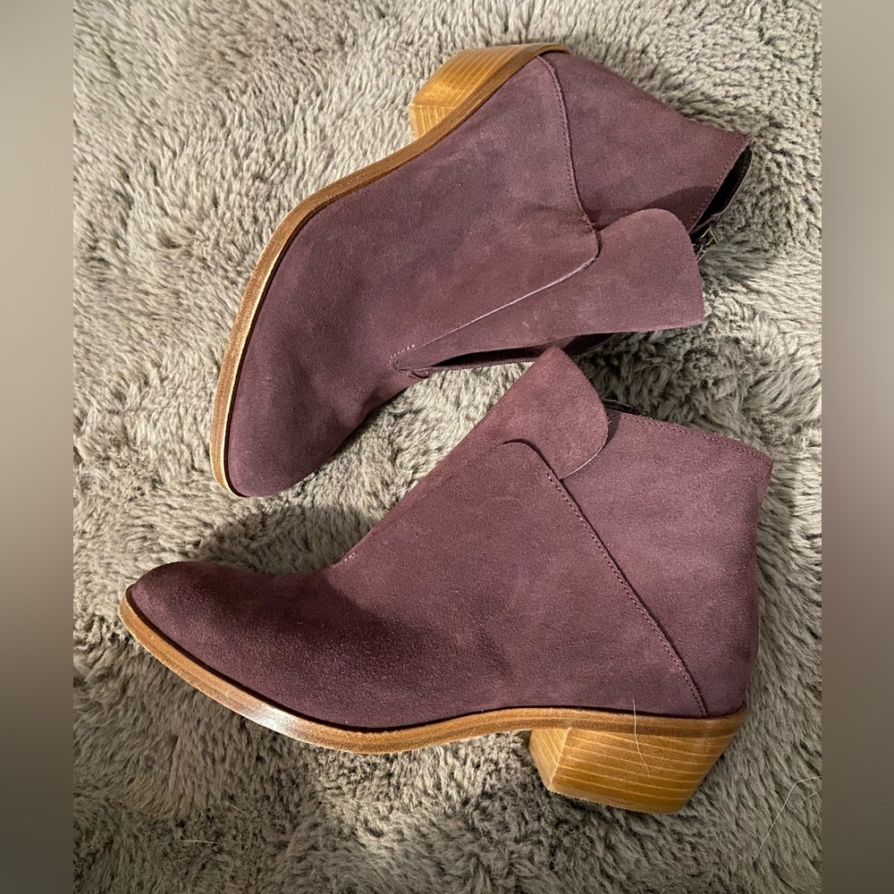 Italian Garnet Hill Vero Cuoio Zip Up Leather Bootie